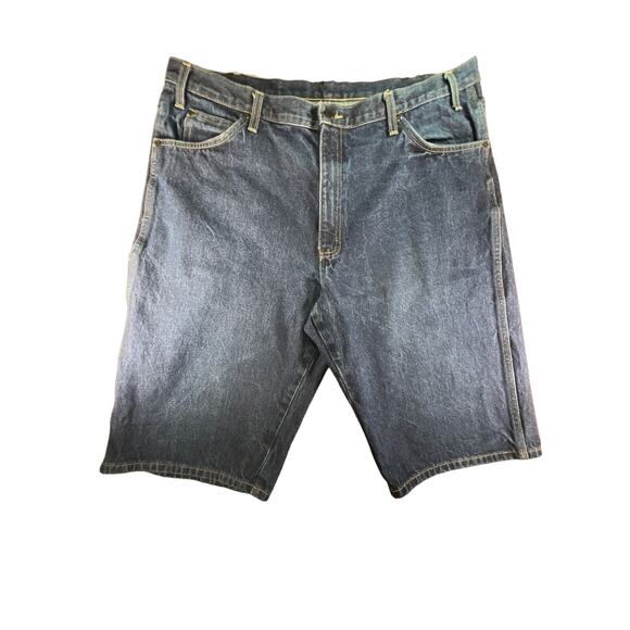 Dickies Men's Medium Wash 11 Inch Carpenter Denim Utility Jean Shorts Size:42 - Picture 1 of 11